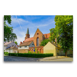 Premium Textil-Leinwand 75 x 50 cm Quer-Format Dom zu Brandenburg | Wandbild, HD-Bild auf Keilrahmen, Fertigbild auf hochwertigem Vlies, Leinwanddruck von Dirk Meutzner