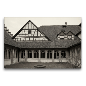 Premium Textil-Leinwand 75 x 50 cm Quer-Format Ehem. Benediktinerabtei St. Georgen in Stein am Rhein | Wandbild, HD-Bild auf Keilrahmen, Fertigbild auf hochwertigem Vlies, Leinwanddruck von Andreas Riedmiller