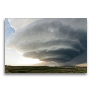 Premium Textil-Leinwand 75 x 50 cm Quer-Format Nebraska LP Supercell | Wandbild, HD-Bild auf Keilrahmen, Fertigbild auf hochwertigem Vlies, Leinwanddruck von N N