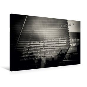 Premium Textil-Leinwand 75 x 50 cm Quer-Format Grundgesetz Art. 3 | Wandbild, HD-Bild auf Keilrahmen, Fertigbild auf hochwertigem Vlies, Leinwanddruck von Ingo Gerlach von Gerlach,  Ingo