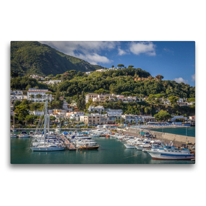 Premium Textil-Leinwand 75 x 50 cm Quer-Format Hafen von Casamicciola Terme auf Ischia, Italien | Wandbild, HD-Bild auf Keilrahmen, Fertigbild auf hochwertigem Vlies, Leinwanddruck von Christian Müringer