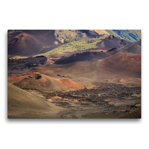 Premium Textil-Leinwand 75 x 50 cm Quer-Format Haleakala – Der größte Vulkankrater der Welt | Wandbild, HD-Bild auf Keilrahmen, Fertigbild auf hochwertigem Vlies, Leinwanddruck von Florian Krauss