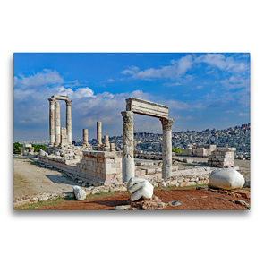 Premium Textil-Leinwand 75 x 50 cm Quer-Format Herkulestempel in Amman | Wandbild, HD-Bild auf Keilrahmen, Fertigbild auf hochwertigem Vlies, Leinwanddruck von Klaus Eppele