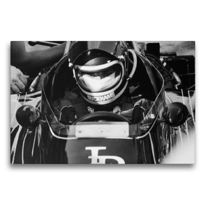 Premium Textil-Leinwand 75 x 50 cm Quer-Format Jackie Ickx 1. August 1974 Nürburgring | Wandbild, HD-Bild auf Keilrahmen, Fertigbild auf hochwertigem Vlies, Leinwanddruck von Eike Winter