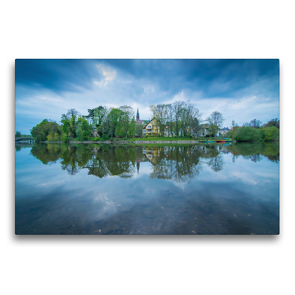 Premium Textil-Leinwand 75 x 50 cm Quer-Format Kröllwitz in Halle-Saale | Wandbild, HD-Bild auf Keilrahmen, Fertigbild auf hochwertigem Vlies, Leinwanddruck von Martin Wasilewski