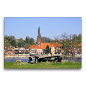 Premium Textil-Leinwand 75 x 50 cm Quer-Format Lauenburg an der Elbe | Wandbild, HD-Bild auf Keilrahmen, Fertigbild auf hochwertigem Vlies, Leinwanddruck von Lothar Reupert