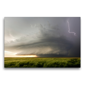 Premium Textil-Leinwand 75 x 50 cm Quer-Format Leoti Supercell | Wandbild, HD-Bild auf Keilrahmen, Fertigbild auf hochwertigem Vlies, Leinwanddruck von N N