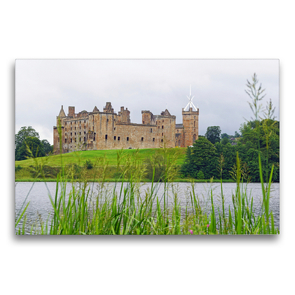 Premium Textil-Leinwand 75 x 50 cm Quer-Format Linlithgow Palace | Wandbild, HD-Bild auf Keilrahmen, Fertigbild auf hochwertigem Vlies, Leinwanddruck von Babett Paul – Babett’s Bildergalerie