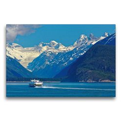 Premium Textil-Leinwand 75 x 50 cm Quer-Format M/V Fairweather auf dem Weg nach Juneau | Wandbild, HD-Bild auf Keilrahmen, Fertigbild auf hochwertigem Vlies, Leinwanddruck von Dieter-M. Wilczek