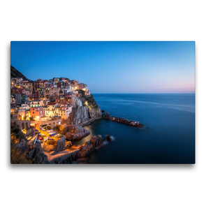 Premium Textil-Leinwand 75 x 50 cm Quer-Format Manarola | Wandbild, HD-Bild auf Keilrahmen, Fertigbild auf hochwertigem Vlies, Leinwanddruck von Christoph Schaarschmidt