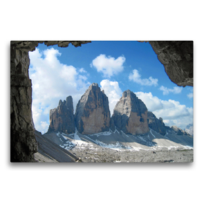 Premium Textil-Leinwand 75 x 50 cm Quer-Format Meine Dolomiten Berge | Wandbild, HD-Bild auf Keilrahmen, Fertigbild auf hochwertigem Vlies, Leinwanddruck von Christa Kramer