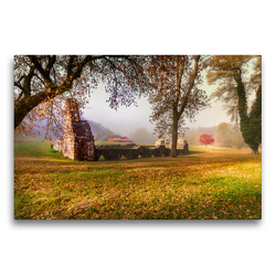 Premium Textil-Leinwand 75 x 50 cm Quer-Format Mühlenruine am Kloster Chorin bei Eberswalde im Landkreis Barnim | Wandbild, HD-Bild auf Keilrahmen, Fertigbild auf hochwertigem Vlies, Leinwanddruck von studio-fifty-five