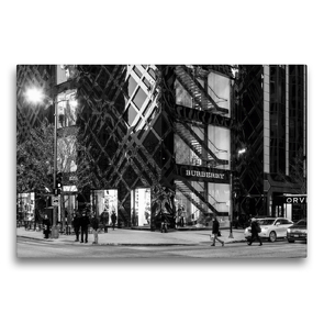 Premium Textil-Leinwand 75 x 50 cm Quer-Format N.Michigan Ave. Chicago | Wandbild, HD-Bild auf Keilrahmen, Fertigbild auf hochwertigem Vlies, Leinwanddruck von Detlef Kolbe (Dex – Foto)