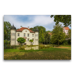 Premium Textil-Leinwand 75 x 50 cm Quer-Format Niederpöring, Schloss Niederpöring | Wandbild, HD-Bild auf Keilrahmen, Fertigbild auf hochwertigem Vlies, Leinwanddruck von N N