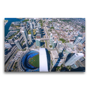 Premium Textil-Leinwand 75 x 50 cm Quer-Format Ostkanadas Metropole Toronto | Wandbild, HD-Bild auf Keilrahmen, Fertigbild auf hochwertigem Vlies, Leinwanddruck von Hanna Wagner