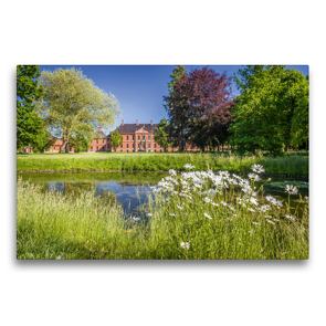 Premium Textil-Leinwand 75 x 50 cm Quer-Format Park von Schloß Bothmer (Mecklenburg-Vorpommern) | Wandbild, HD-Bild auf Keilrahmen, Fertigbild auf hochwertigem Vlies, Leinwanddruck von Christian Müringer