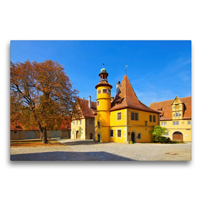 Premium Textil-Leinwand 75 x 50 cm Quer-Format Rothenburg ob der Tauber | Wandbild, HD-Bild auf Keilrahmen, Fertigbild auf hochwertigem Vlies, Leinwanddruck von LianeM