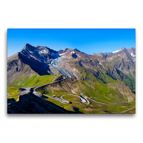 Premium Textil-Leinwand 75 x 50 cm Quer-Format Rund um den Großglockner | Wandbild, HD-Bild auf Keilrahmen, Fertigbild auf hochwertigem Vlies, Leinwanddruck von Christa Kramer