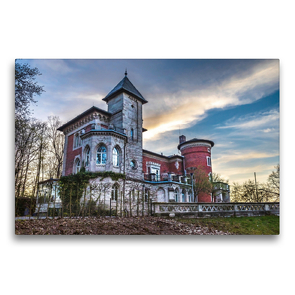 Premium Textil-Leinwand 75 x 50 cm Quer-Format Schloss Falkenegg | Wandbild, HD-Bild auf Keilrahmen, Fertigbild auf hochwertigem Vlies, Leinwanddruck von Val Thoermer