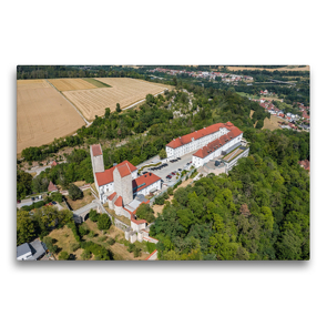 Premium Textil-Leinwand 75 x 50 cm Quer-Format Schloss Hirschberg | Wandbild, HD-Bild auf Keilrahmen, Fertigbild auf hochwertigem Vlies, Leinwanddruck von Ralph Portenhauser