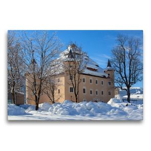 Premium Textil-Leinwand 75 x 50 cm Quer-Format Schöne Grüße aus Radstadt | Wandbild, HD-Bild auf Keilrahmen, Fertigbild auf hochwertigem Vlies, Leinwanddruck von Christa Kramer
