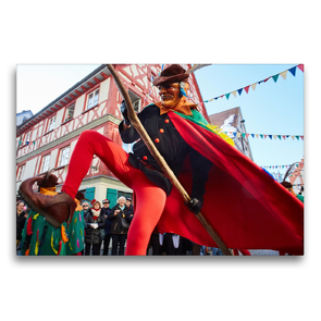 Premium Textil-Leinwand 75 x 50 cm Quer-Format Schwäbisch Alemannische Fasnet Bad in Bad Waldsee | Wandbild, HD-Bild auf Keilrahmen, Fertigbild auf hochwertigem Vlies, Leinwanddruck von Andreas Riedmiller