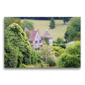 Premium Textil-Leinwand 75 x 50 cm Quer-Format Scotney Castle Gardens, Kent, England | Wandbild, HD-Bild auf Keilrahmen, Fertigbild auf hochwertigem Vlies, Leinwanddruck von Gisela Kruse