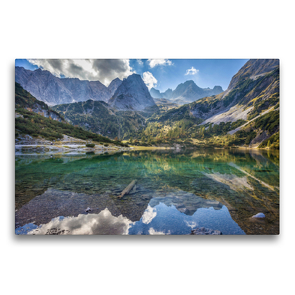 Premium Textil-Leinwand 75 x 50 cm Quer-Format Seebensee im Gaistal, Ehrwald | Wandbild, HD-Bild auf Keilrahmen, Fertigbild auf hochwertigem Vlies, Leinwanddruck von Christian Müringer