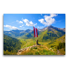 Premium Textil-Leinwand 75 x 50 cm Quer-Format Sportgastein – Nassfeld | Wandbild, HD-Bild auf Keilrahmen, Fertigbild auf hochwertigem Vlies, Leinwanddruck von Christa Kramer