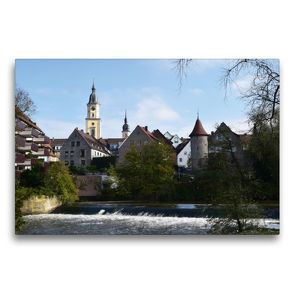 Premium Textil-Leinwand 75 x 50 cm Quer-Format Stadtansicht | Wandbild, HD-Bild auf Keilrahmen, Fertigbild auf hochwertigem Vlies, Leinwanddruck von Karin Sigwarth