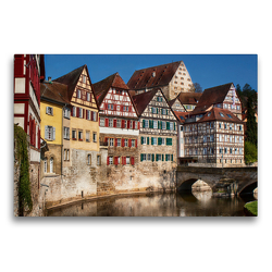 Premium Textil-Leinwand 75 x 50 cm Quer-Format Stadtspaziergang durch Schwäbisch Hall | Wandbild, HD-Bild auf Keilrahmen, Fertigbild auf hochwertigem Vlies, Leinwanddruck von Marion Sixt