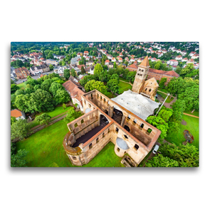 Premium Textil-Leinwand 750 x 500 cm Quer-Format Stiftsruine | Wandbild, HD-Bild auf Keilrahmen, Fertigbild auf hochwertigem Vlies, Leinwanddruck von Steffen Sennewald