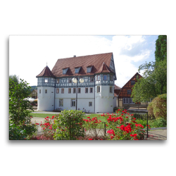 Premium Textil-Leinwand 75 x 50 cm Quer-Format Sulzbach an der Murr – Schloss | Wandbild, HD-Bild auf Keilrahmen, Fertigbild auf hochwertigem Vlies, Leinwanddruck von Angelika Keller