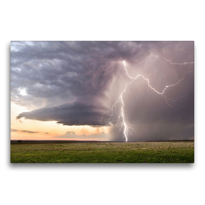 Premium Textil-Leinwand 75 x 50 cm Quer-Format Texas Storm | Wandbild, HD-Bild auf Keilrahmen, Fertigbild auf hochwertigem Vlies, Leinwanddruck von N N