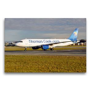 Premium Textil-Leinwand 75 x 50 cm Quer-Format Thomas Cook Airline | Wandbild, HD-Bild auf Keilrahmen, Fertigbild auf hochwertigem Vlies, Leinwanddruck von Wilfried Fischer