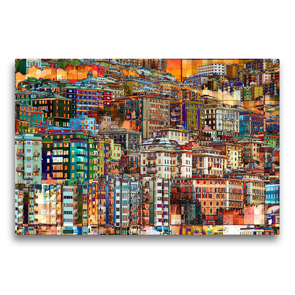 Premium Textil-Leinwand 75 x 50 cm Quer-Format Urbanes mal anders | Wandbild, HD-Bild auf Keilrahmen, Fertigbild auf hochwertigem Vlies, Leinwanddruck von Anne Madalinski