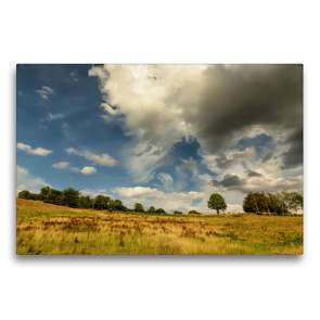 Premium Textil-Leinwand 75 x 50 cm Quer-Format Wolkenspiel | Wandbild, HD-Bild auf Keilrahmen, Fertigbild auf hochwertigem Vlies, Leinwanddruck von Linda Geisdorf
