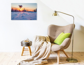 Premium Textil-Leinwand 750 x 500 cm Quer-Format Abendstimmung auf Kahlen Asten | Wandbild, HD-Bild auf Keilrahmen, Fertigbild auf hochwertigem Vlies, Leinwanddruck von Heidi Bücker