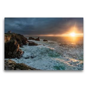 Premium Textil-Leinwand 750 x 500 cm Quer-Format Côte Sauvage Die wilde Küste der Bretagne | Wandbild, HD-Bild auf Keilrahmen, Fertigbild auf hochwertigem Vlies, Leinwanddruck von Thomas Gerber