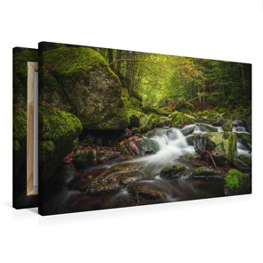 Premium Textil-Leinwand 750 x 500 cm Quer-Format Wildbachklamm Buchberger Leite | Wandbild, HD-Bild auf Keilrahmen, Fertigbild auf hochwertigem Vlies, Leinwanddruck von Fotografie Thilo Wagner