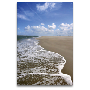 Premium Textil-Leinwand 80 x 120 cm Hoch-Format Die Flut kommt | Wandbild, HD-Bild auf Keilrahmen, Fertigbild auf hochwertigem Vlies, Leinwanddruck von Susanne Herppich