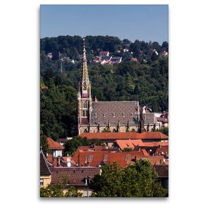 Premium Textil-Leinwand 80 x 120 cm Hoch-Format Esslingen am Neckar | Wandbild, HD-Bild auf Keilrahmen, Fertigbild auf hochwertigem Vlies, Leinwanddruck von Horst Eisele