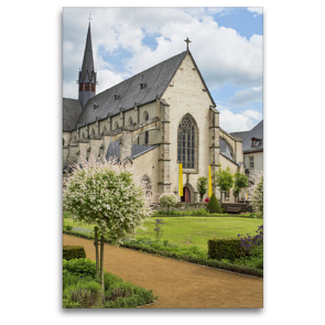 Premium Textil-Leinwand 80 x 120 cm Hoch-Format Kloster Marienstatt | Wandbild, HD-Bild auf Keilrahmen, Fertigbild auf hochwertigem Vlies, Leinwanddruck von Bodo Schmidt Photography