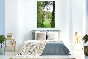 Premium Textil-Leinwand 800 x 1200 cm Hoch-Format Goethes Gartenhaus in Weimar | Wandbild, HD-Bild auf Keilrahmen, Fertigbild auf hochwertigem Vlies, Leinwanddruck von Gisela Kruse