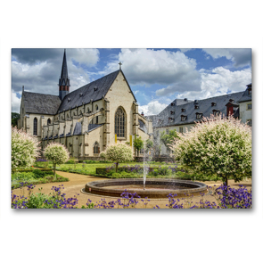 Premium Textil-Leinwand 90 x 60 cm Quer-Format Abtei Marienstatt | Wandbild, HD-Bild auf Keilrahmen, Fertigbild auf hochwertigem Vlies, Leinwanddruck von Bodo Schmidt Photography