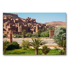 Premium Textil-Leinwand 90 x 60 cm Quer-Format Ait Benhaddou -Marokko | Wandbild, HD-Bild auf Keilrahmen, Fertigbild auf hochwertigem Vlies, Leinwanddruck von Martin Rauchenwald