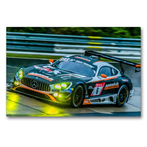 Premium Textil-Leinwand 900 x 600 cm Quer-Format Autoarena AMG GT3 | Wandbild, HD-Bild auf Keilrahmen, Fertigbild auf hochwertigem Vlies, Leinwanddruck von Dirk Stegemann © Phoenix Photodesign