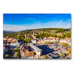 Premium Textil-Leinwand 900 x 600 cm Quer-Format Blick über Bad Hersfeld | Wandbild, HD-Bild auf Keilrahmen, Fertigbild auf hochwertigem Vlies, Leinwanddruck von Steffen Sennewald