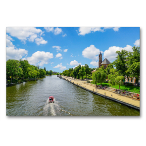 Premium Textil-Leinwand 90 x 60 cm Quer-Format Brandenburg an der Havel Impressionen | Wandbild, HD-Bild auf Keilrahmen, Fertigbild auf hochwertigem Vlies, Leinwanddruck von Dirk Meutzner