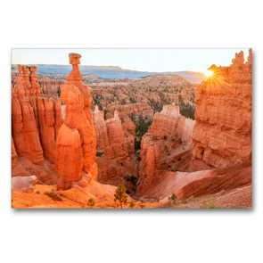 Premium Textil-Leinwand 90 x 60 cm Quer-Format Bryce Canyon National Park, Utah, USA | Wandbild, HD-Bild auf Keilrahmen, Fertigbild auf hochwertigem Vlies, Leinwanddruck von Christian Heeb